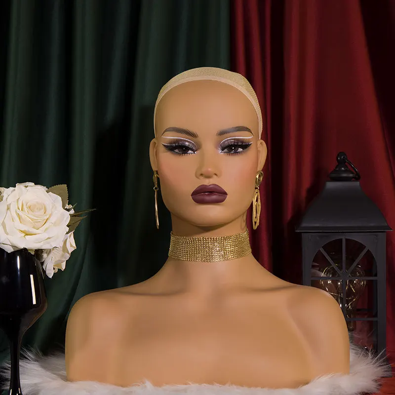 Photography Training - Realistic PVC Mannequin Head Wig Display