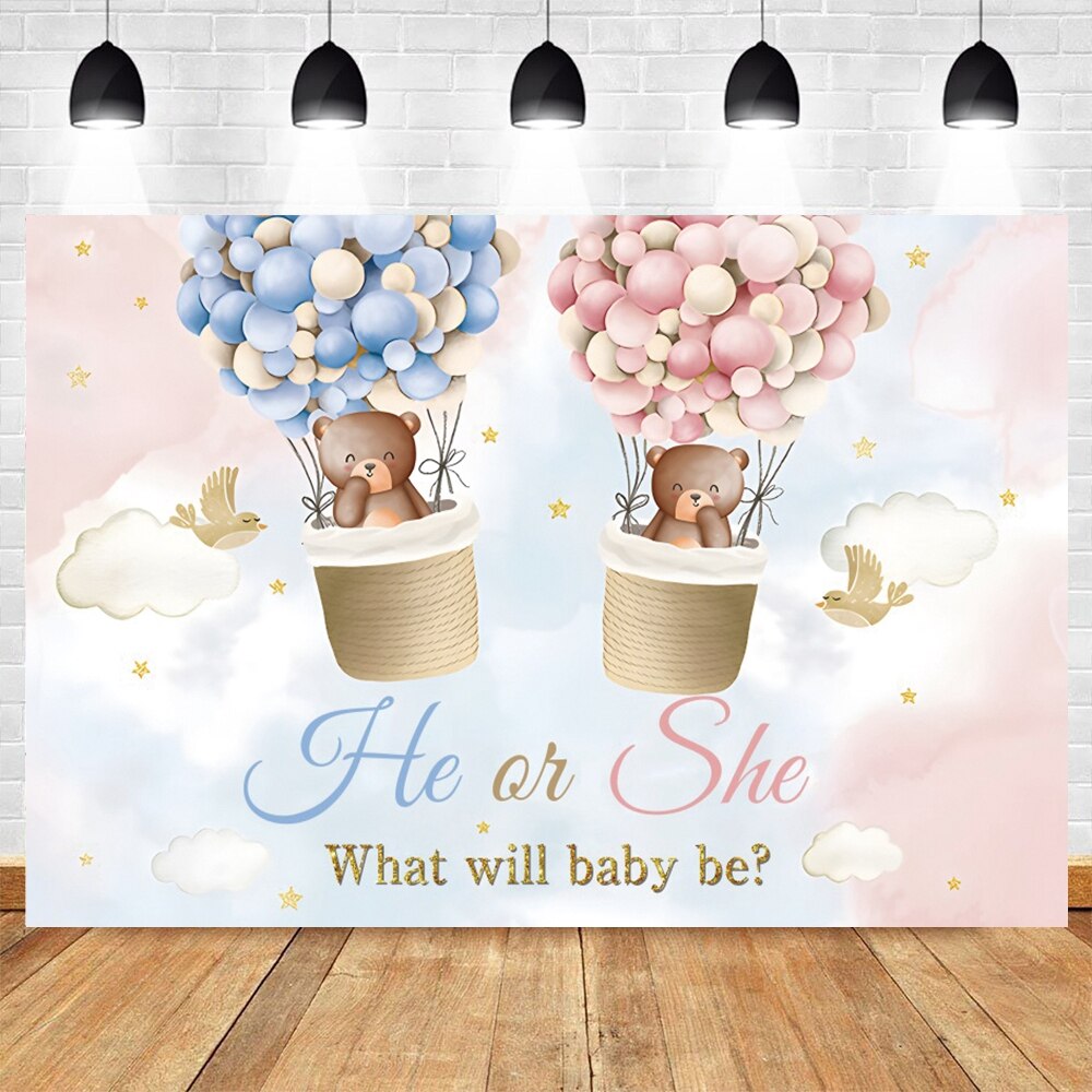 Photography Backdrop Muslin - Gender Reveal Party Photography Backdrops Boy