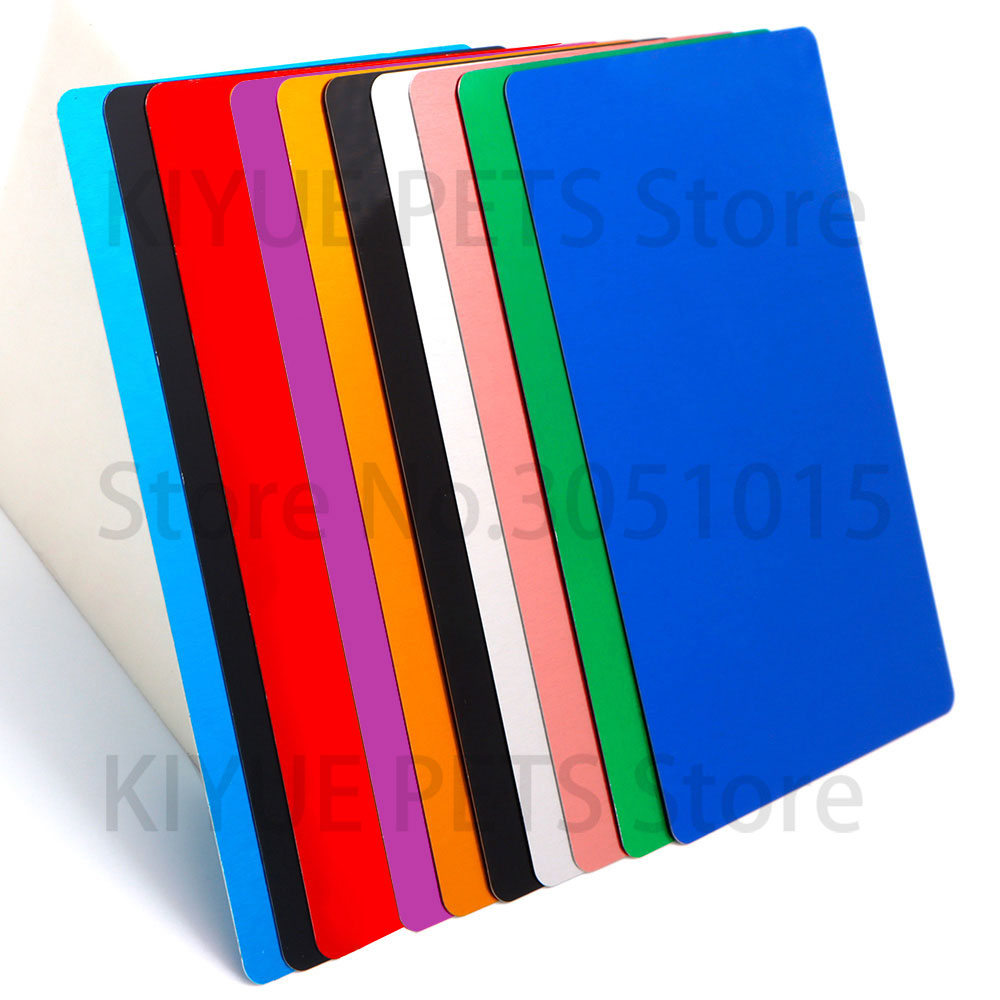 Photography Logo - 100PCS Portable Metal Business Card Aluminum