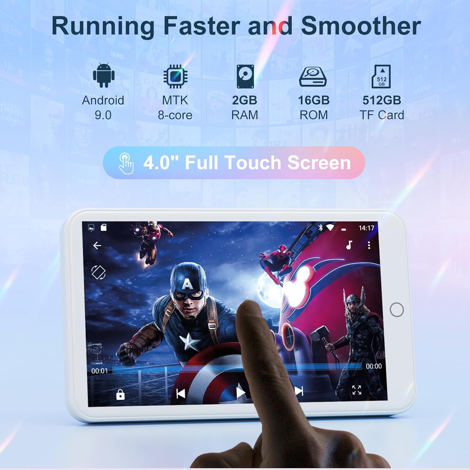 MECHEN 16GB Android 9.0  MP3 P - Photography History 评论和价格