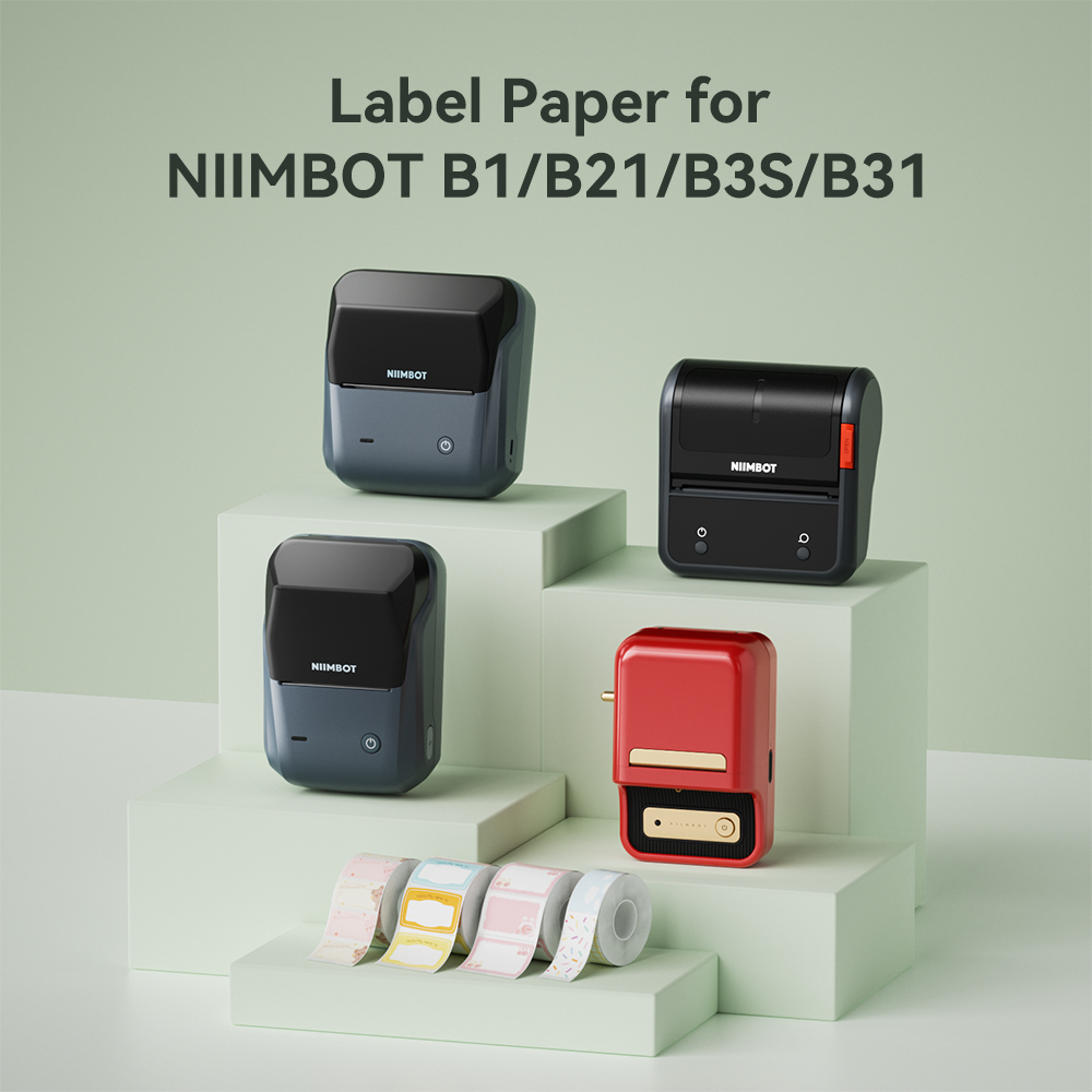 NIIMBOT Thermal Label for B1 B - Photography Logo 评论和价格