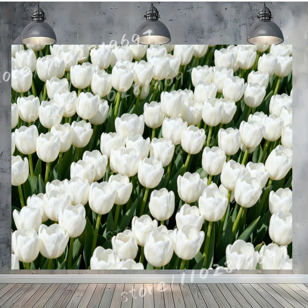 Pure White Peony Arrangement V - Photography Backdrop Muslin 评论和价格