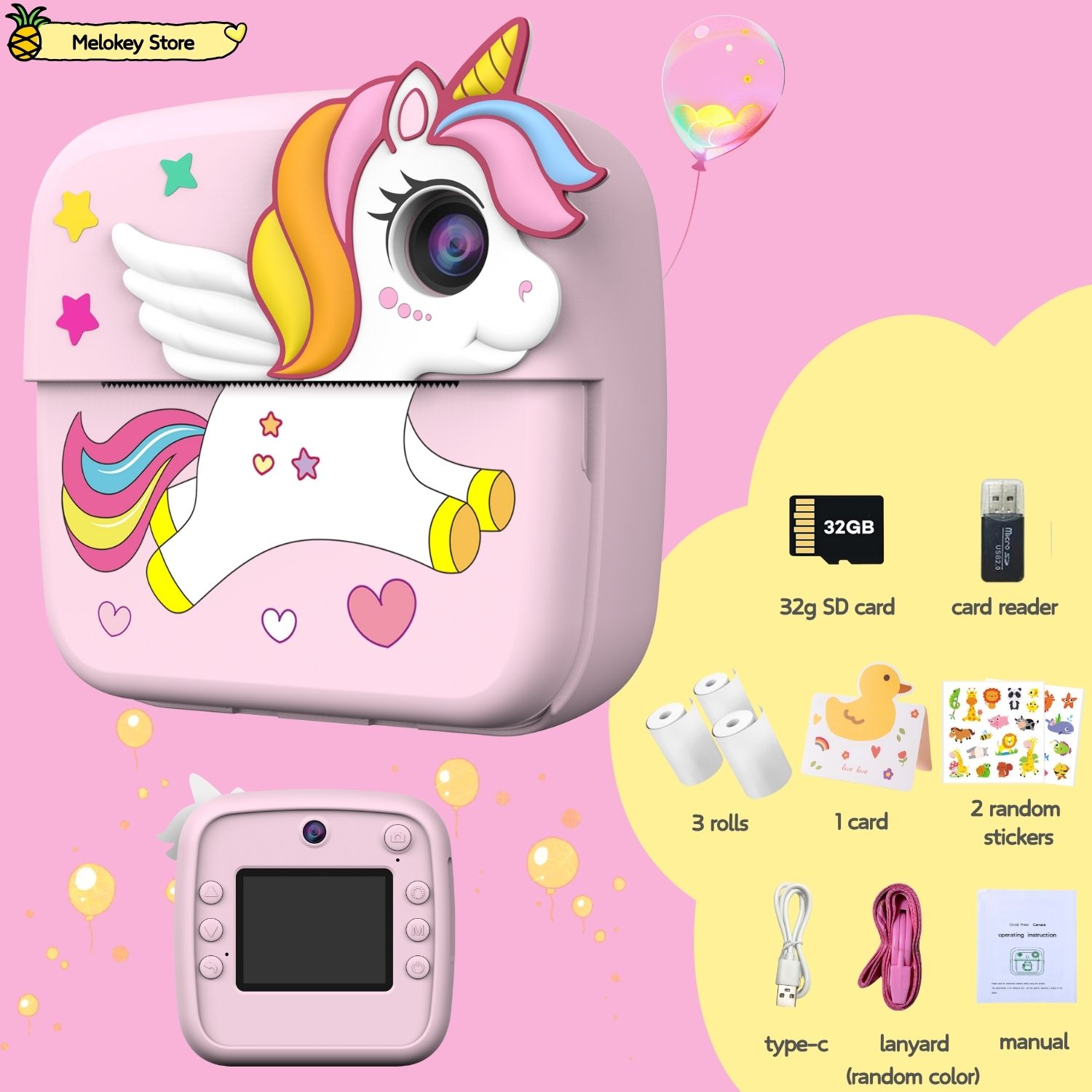 Kids Photo Camera Printer with - Photography Close Up 评论和价格