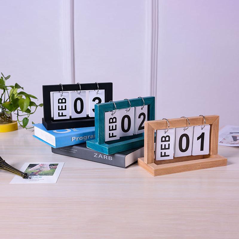 Wooden Perpetual Calendar Flip - Photography Date 评论和价格