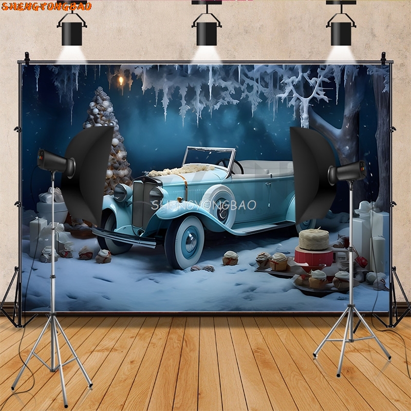 SHENGYONGBAO Christmas Day Wre - Photography Backdrop Muslin 评论和价格
