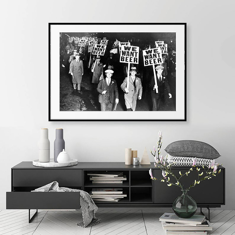 Black and White We Want Beer P - Photography New York 评论和价格