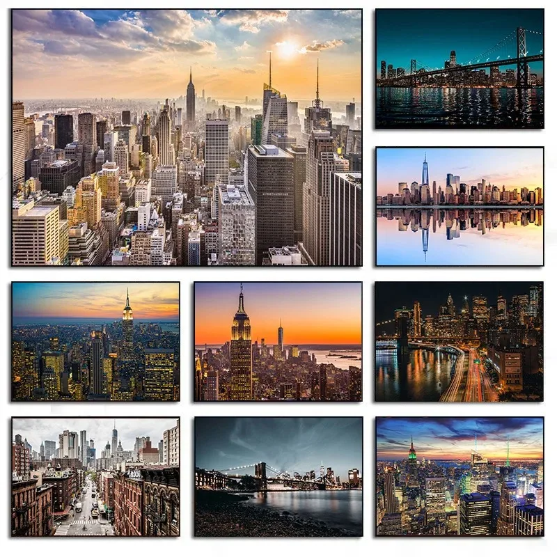 New York City Night Skyline La - Photography New York 评论和价格