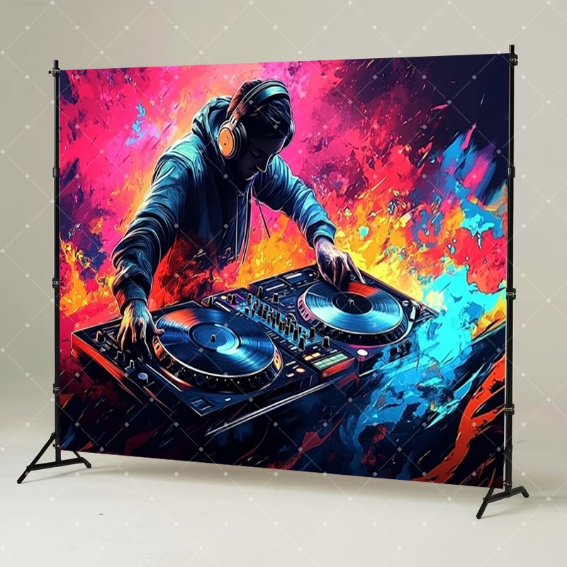 Hip Hop Music DJ Party Decorat - Photography Treatment 评论和价格