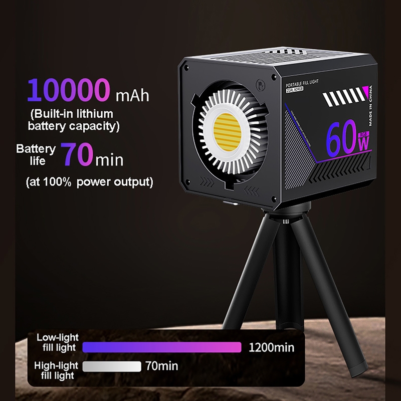 60W RGB Video Light Portable L - Photography Treatment 评论和价格