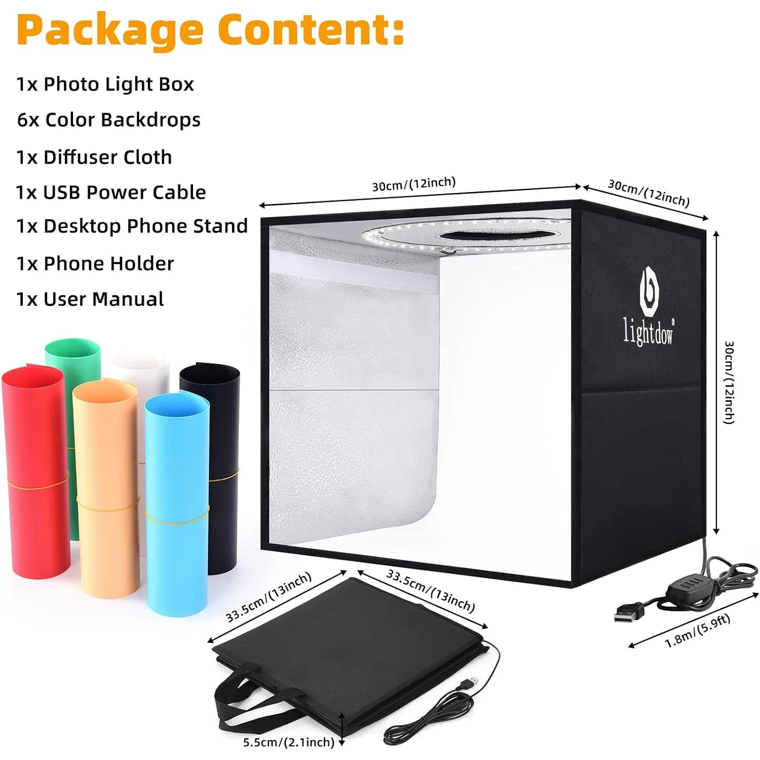 Lightdow Dimmable Photo Box LE - Photography Treatment 评论和价格