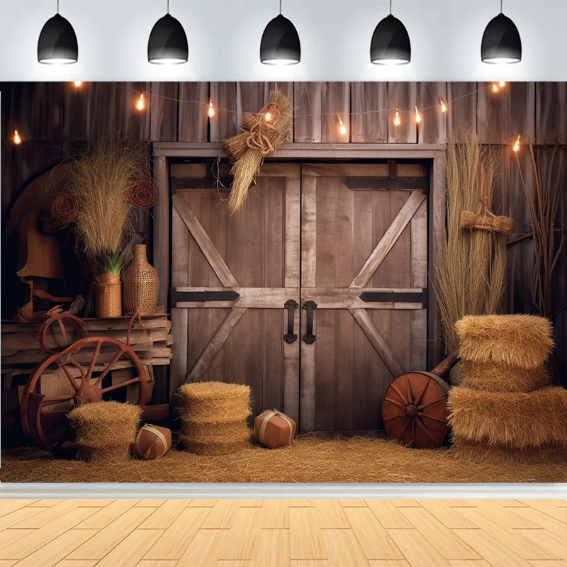 Western Cowboy Charm of the Co - Photography Backdrop Muslin 评论和价格