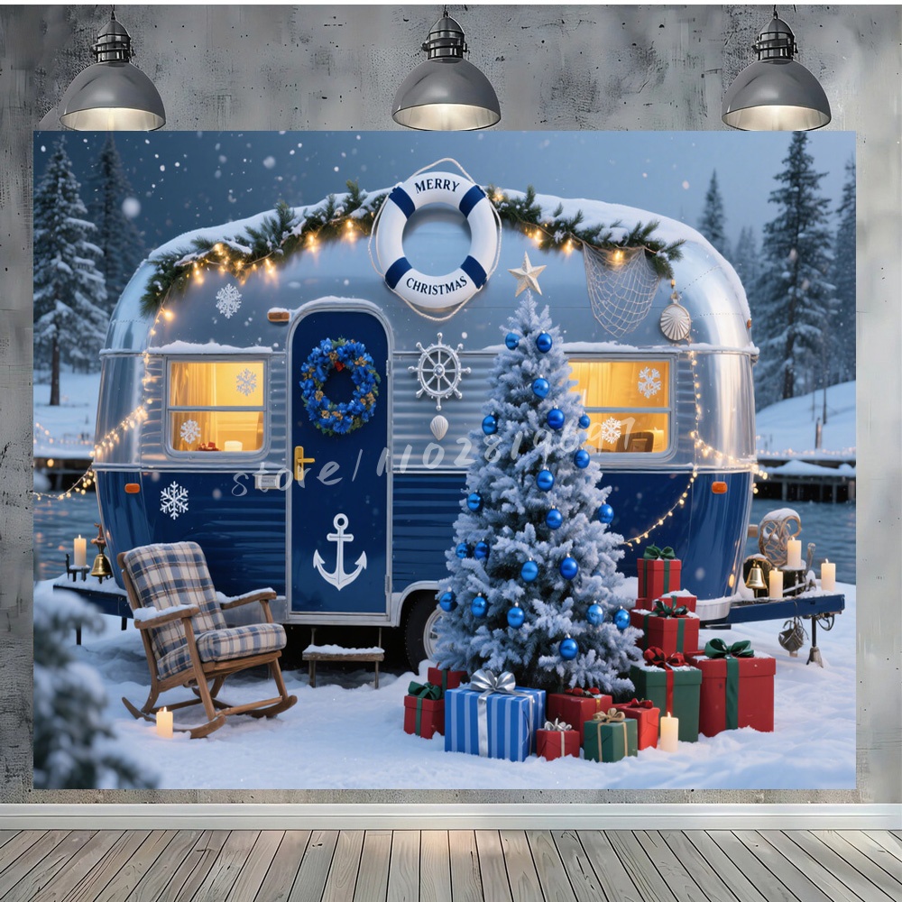 Christmas Festival Vinyl Backd - Photography Backdrop Muslin 评论和价格