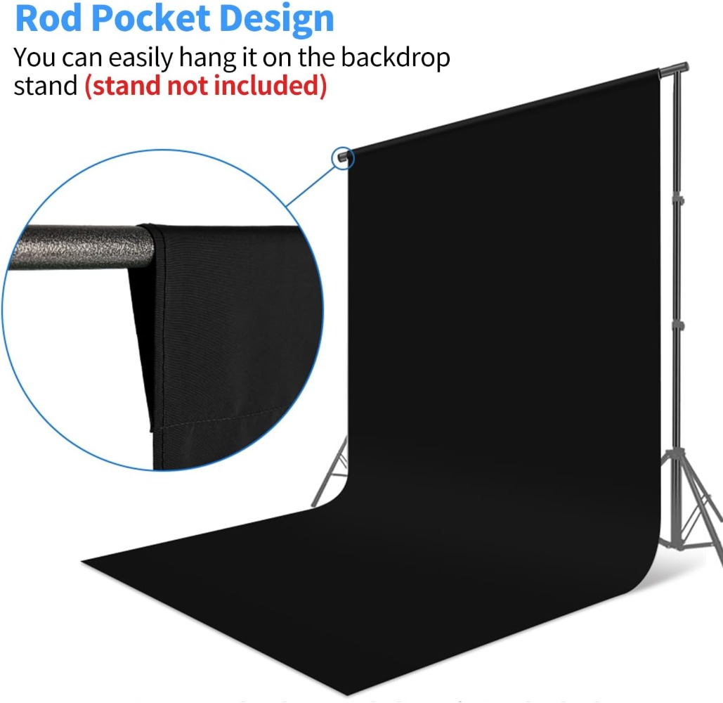 Black Background for Photograp - Photography Backdrop Muslin 评论和价格