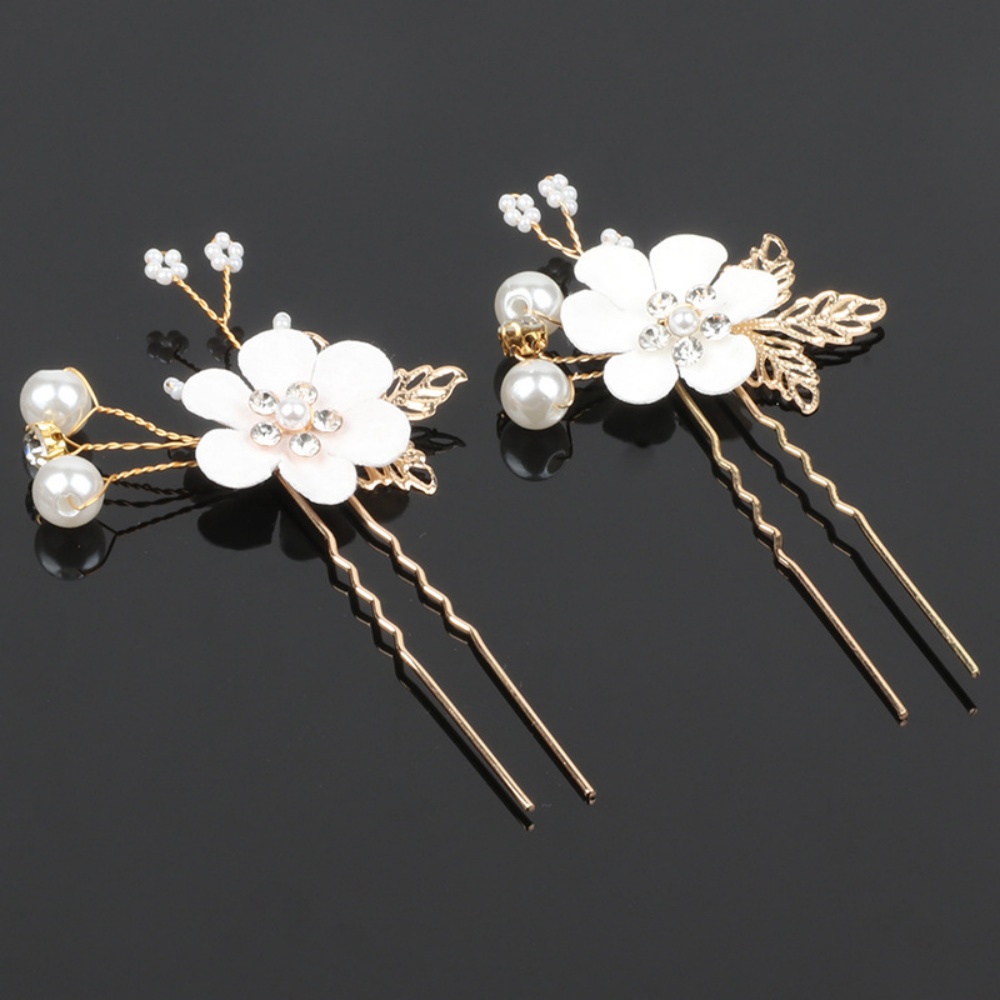 6-Piece Floral Pearl Hairpin S - Photography Date 评论和价格